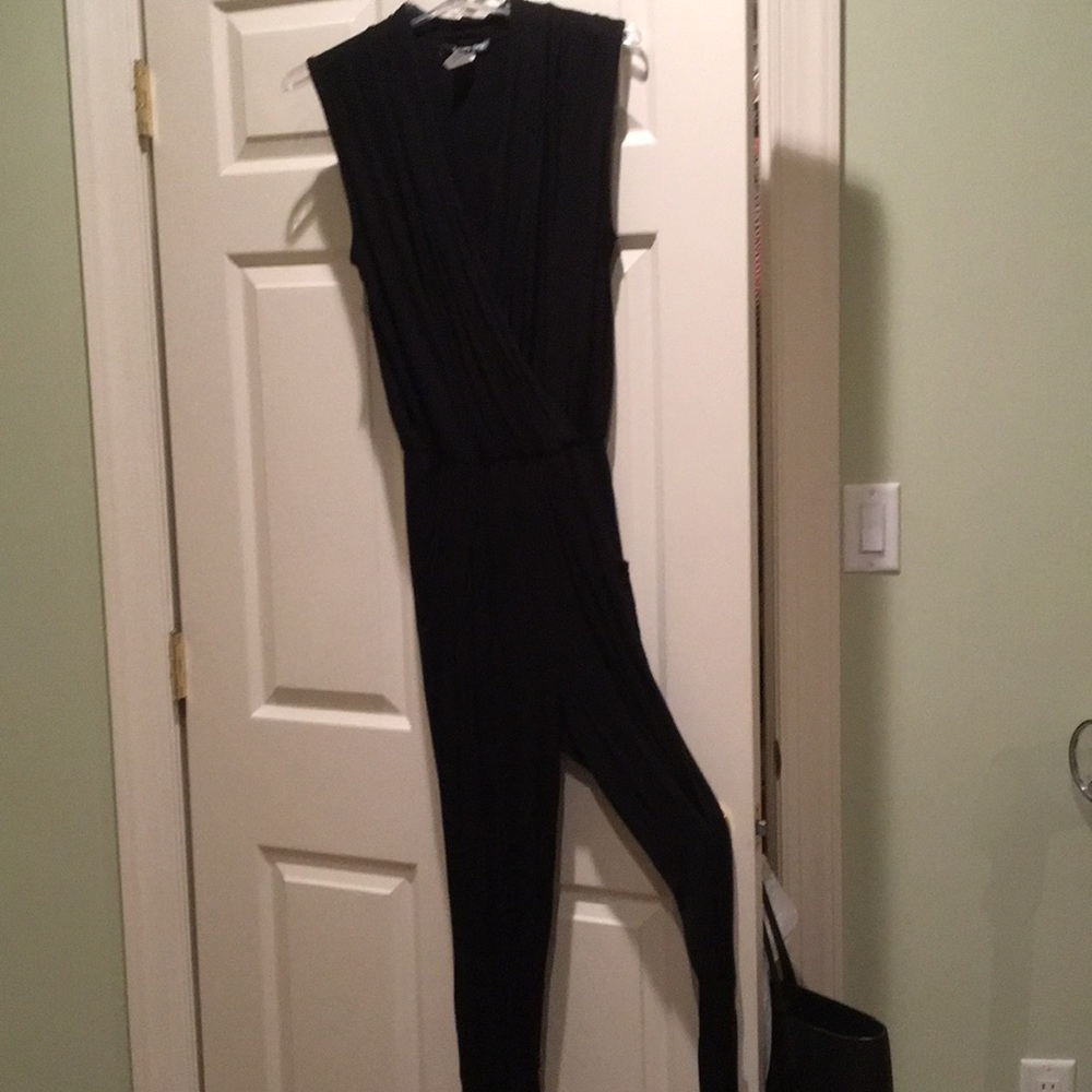 Runway Story black jumpsuit in medium.